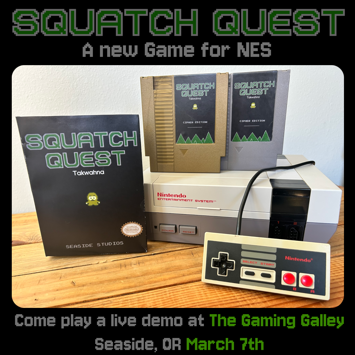 Cover image for Squatch Quest NES