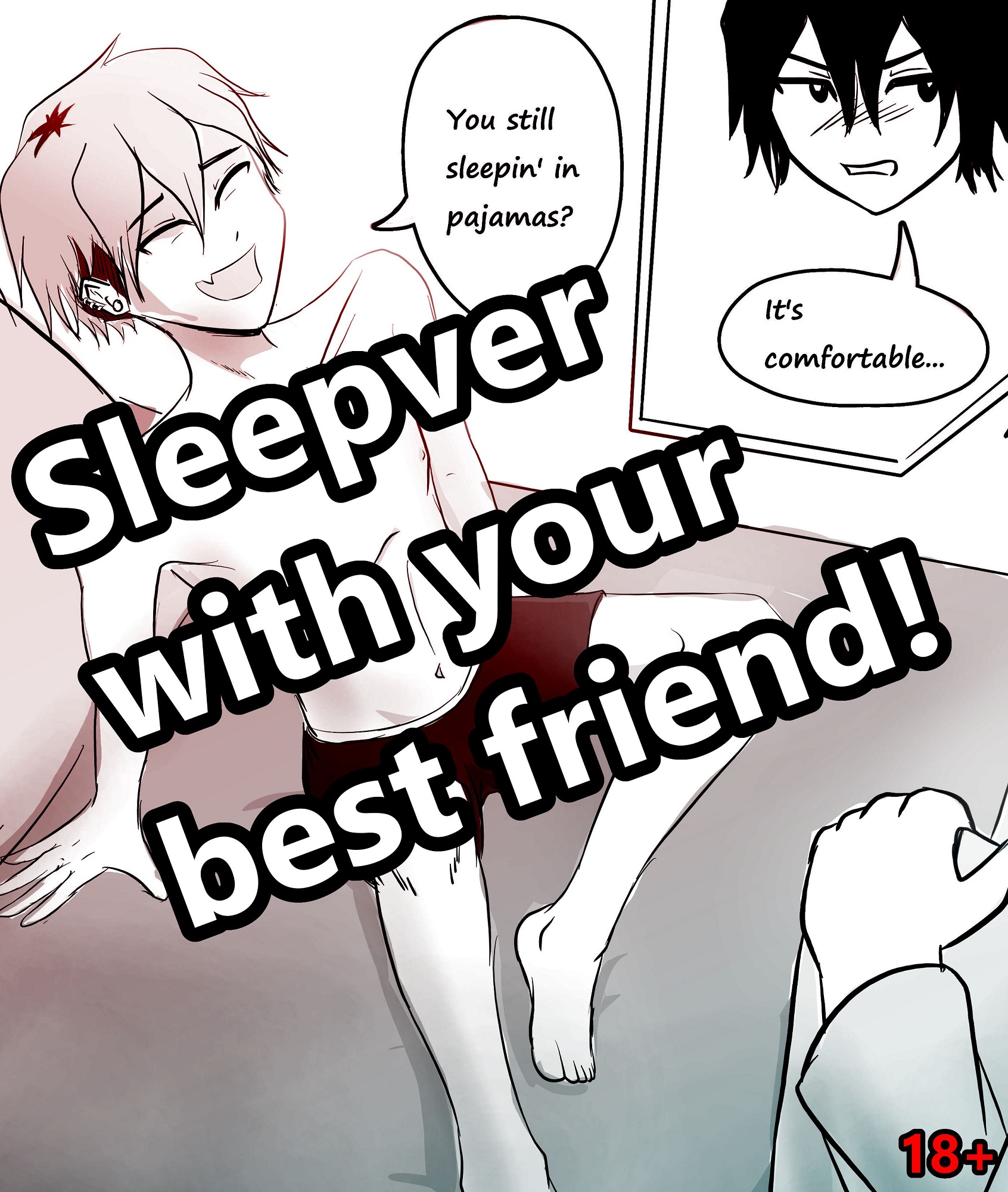Cover image for Sleepover with your best friend, Yaoi Comic