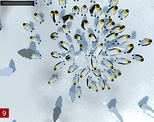 BigFoot VS Pinguin game screenshot