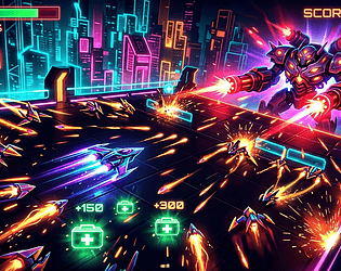 Neon Survival game screenshot