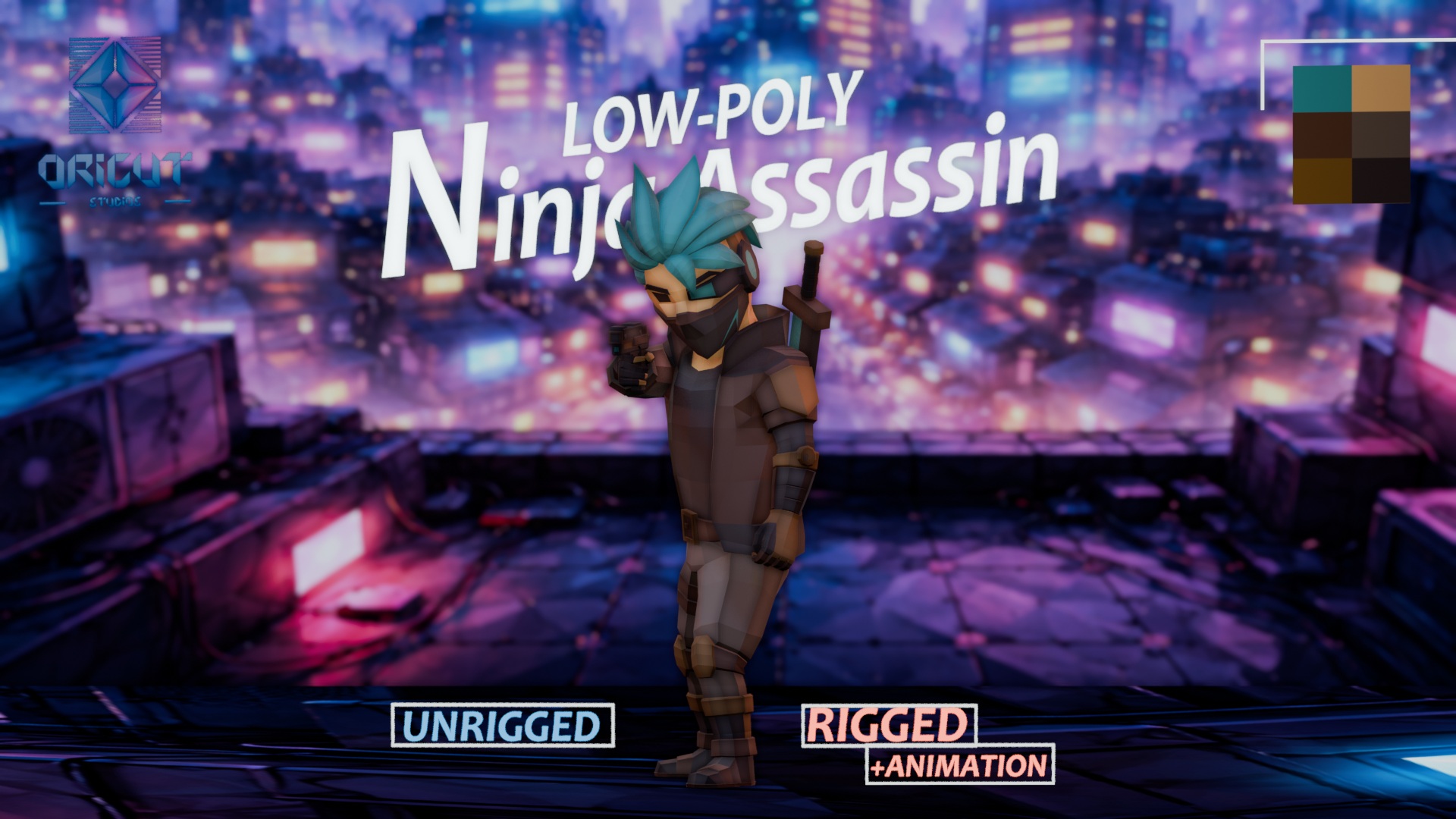 Low-Poly Ninja Assassin