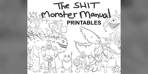 Cover image for The Shit Monster Manual Printables
