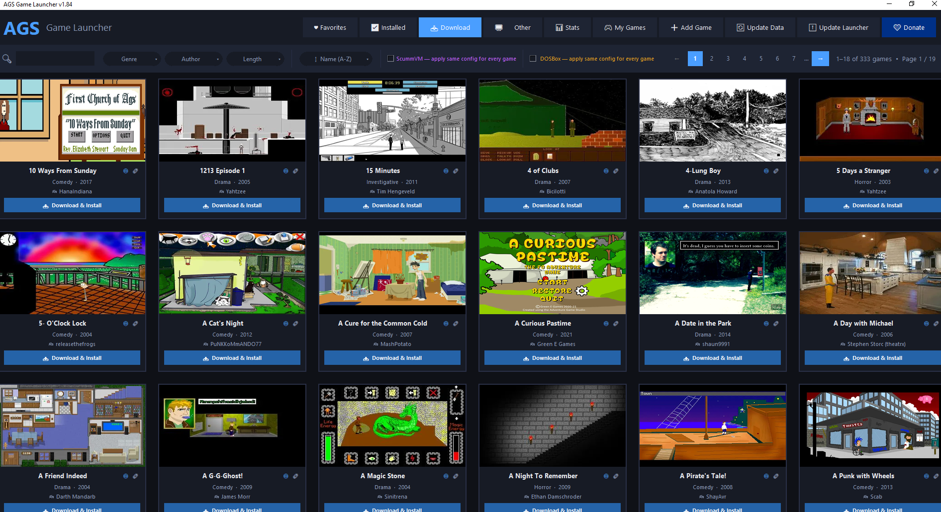 Ags Launcher - General Development - itch.io
