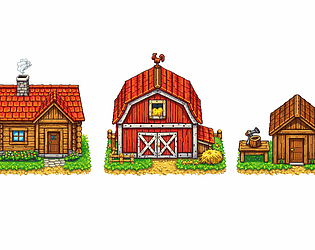 2d farm game pixle art game screenshot