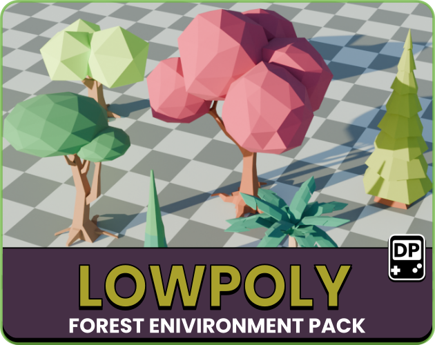 Lowpoly - forest environment by DARK_PALETTE