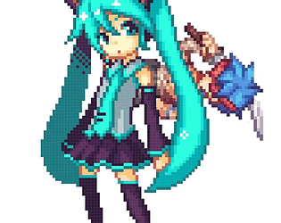 Riding Miku game screenshot