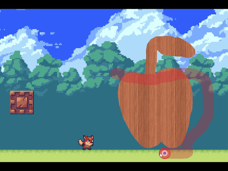 Painting a sticker on the shape