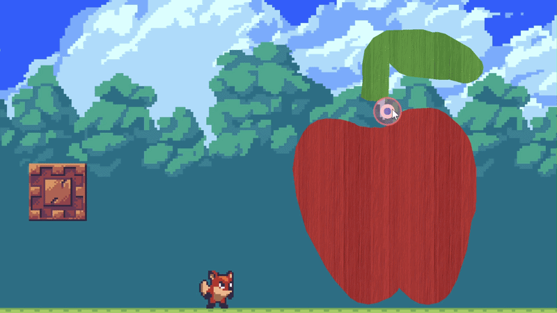 Cutting the shape in half with the eraser