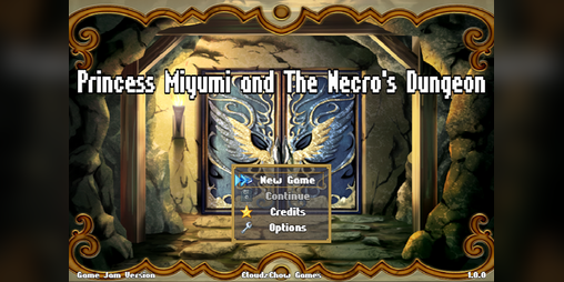 Cover image for Princess Miyumi and The Necro's Dungeon