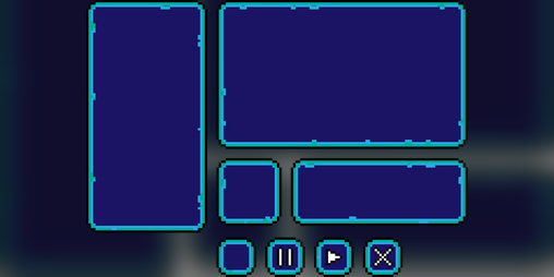 Even More Pixel Menu Boxes + Buttons by Runica