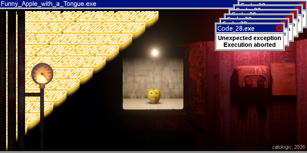 Funny Apple With A Tongue / Прикольное яблочко с язычком