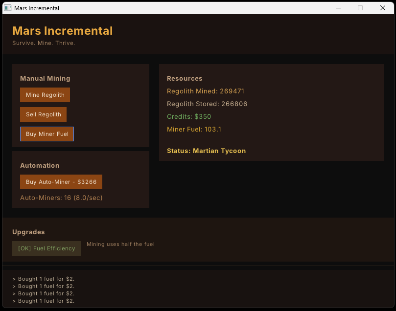 Mars Incremental by andersonlambda