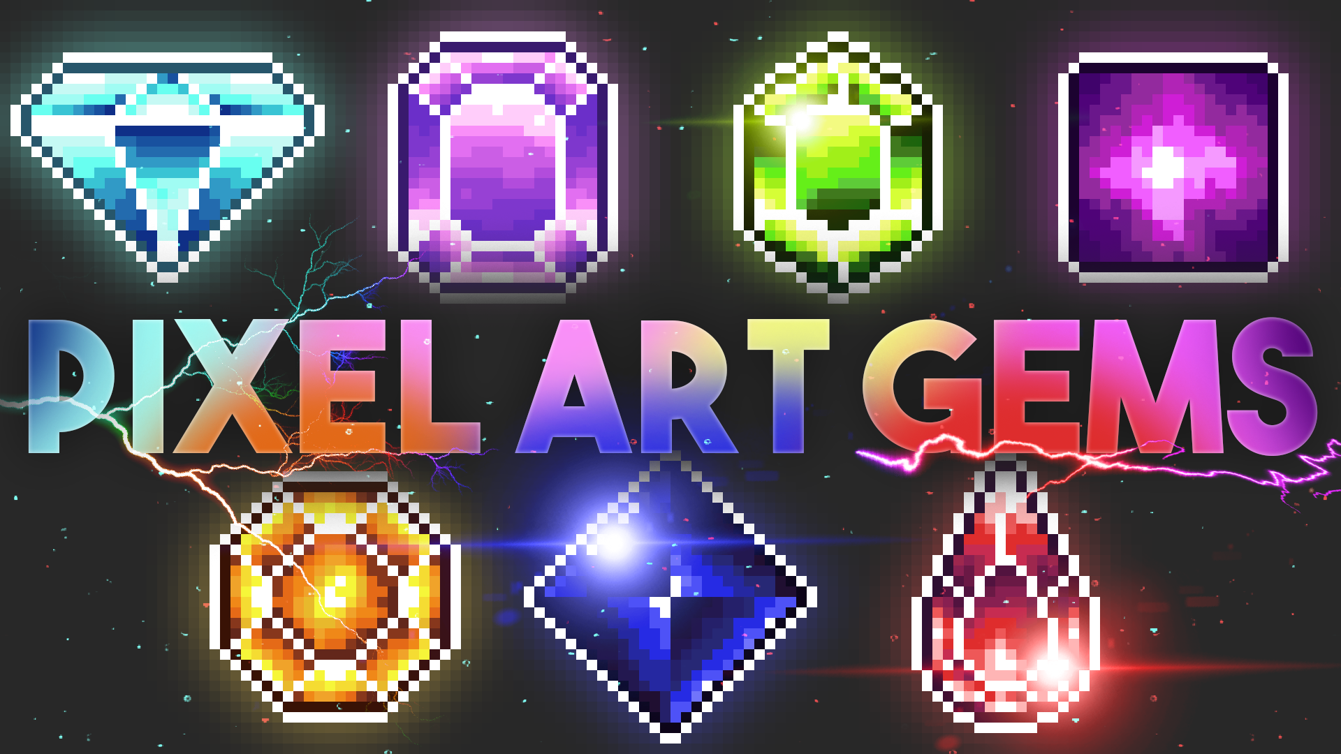 Pixel Art Gems/Crystals