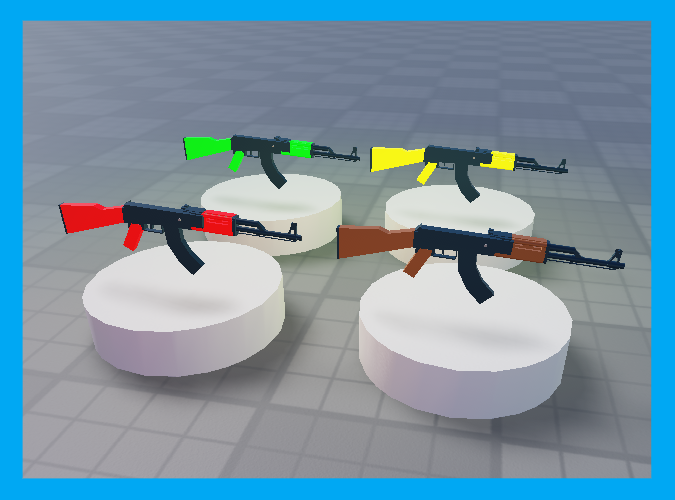 BUNDLE Roblox Studio 4 Working AK47 Weapon With Gamepass Gun Firearm First Person