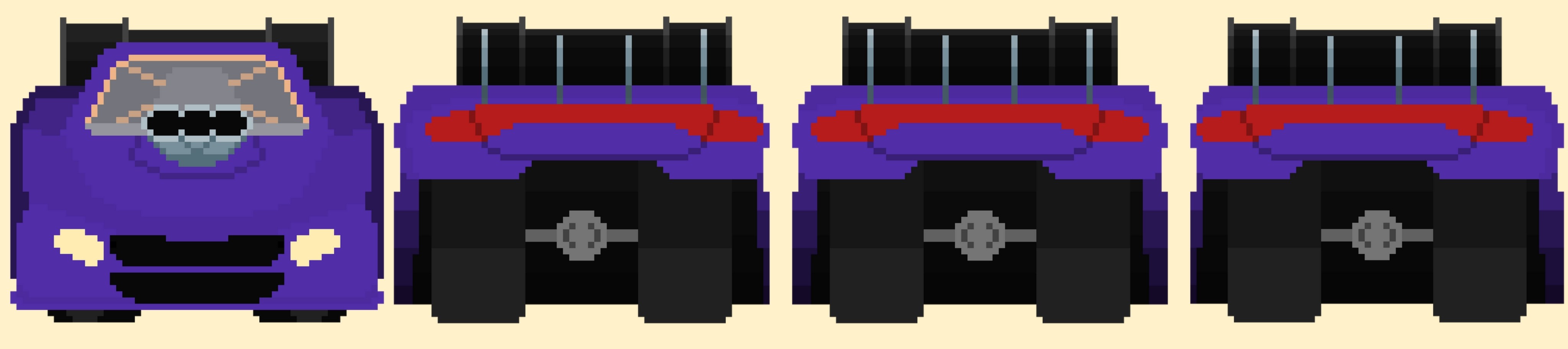 Cars Sprites Pack #15 (+3 cars animated) by Pay 'n' Sprite