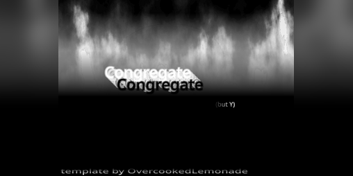 Cover image for Congregate (770) but Y