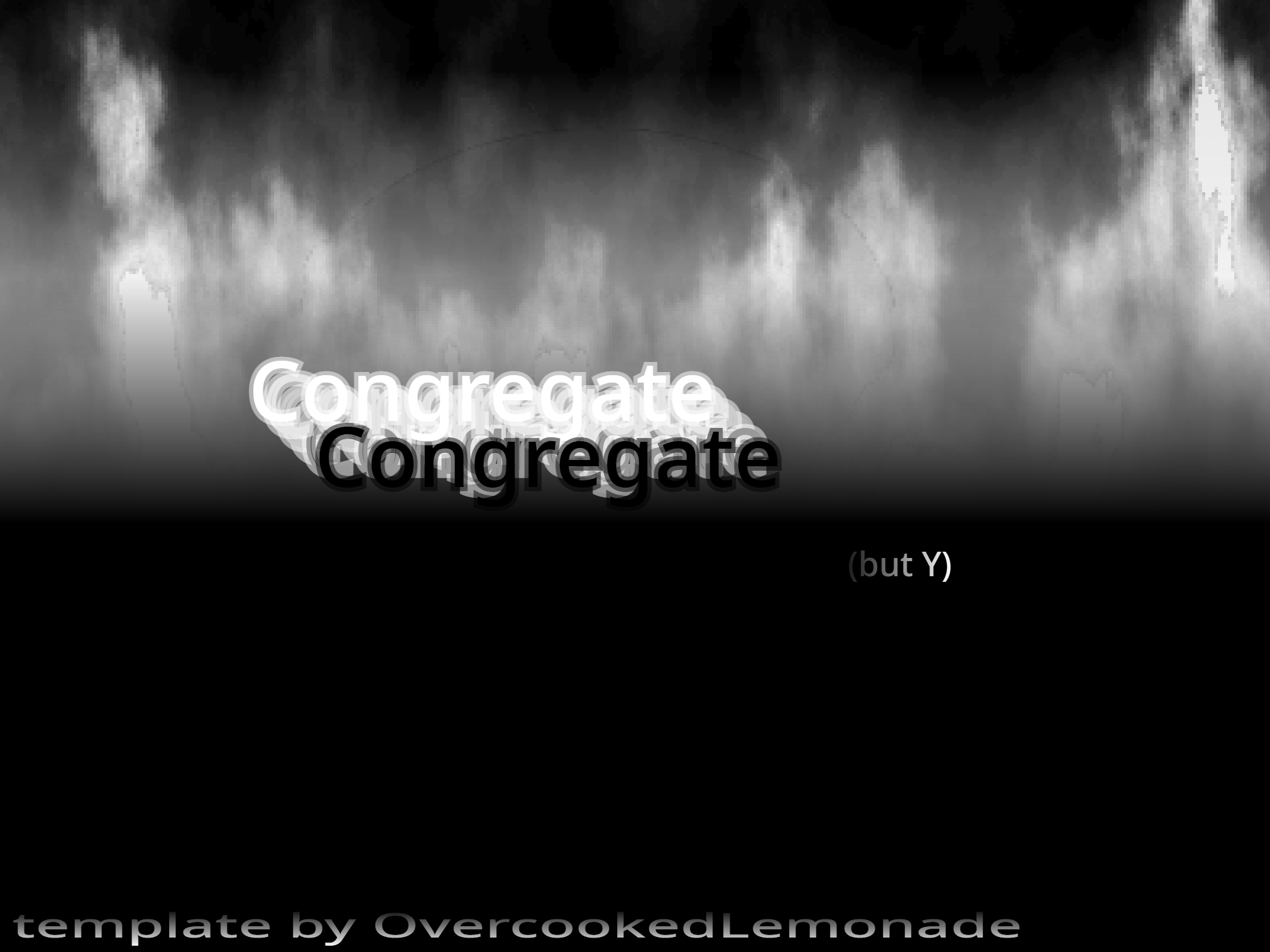 Cover image for Congregate (770) but Y