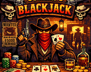 Outlaws Blackjack game screenshot