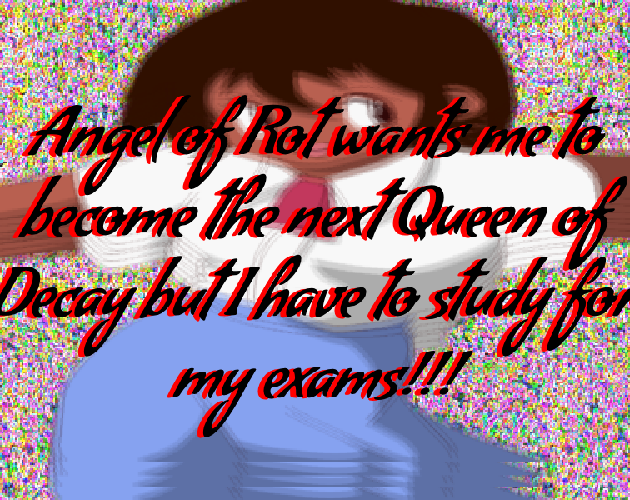 Cover image for Angel of Rot wants me to become the next Queen of Decay but I have to study for my exams!!!