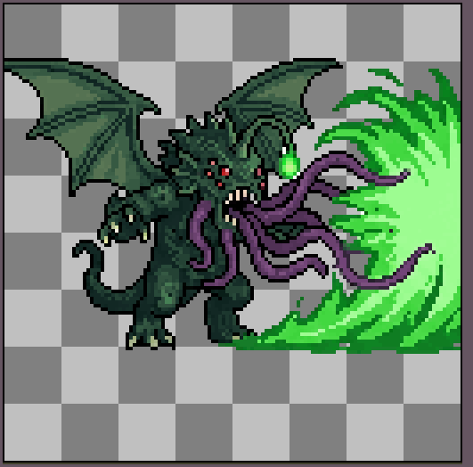 2D Character Sprite Sheet - Pixel Art Deep Ocean Creature by ...