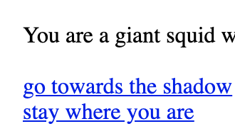 you are a giant squid