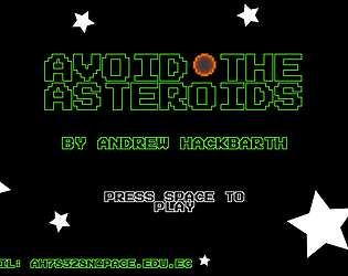 Avoid The Asteroids game screenshot