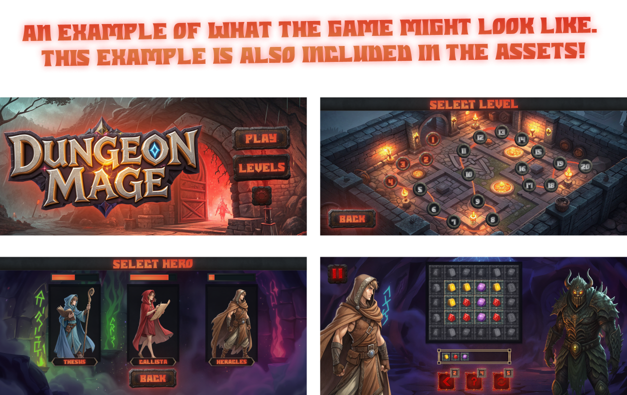 UI DESIGN GAME: Dungeon Mage by Kraupin - UI Designer