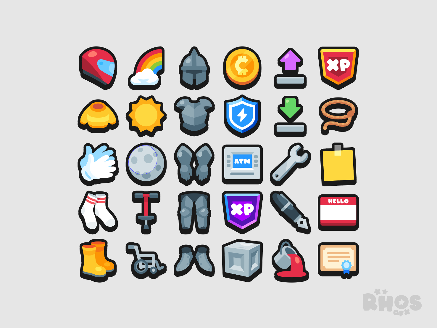 A selection of icons from update 17.
