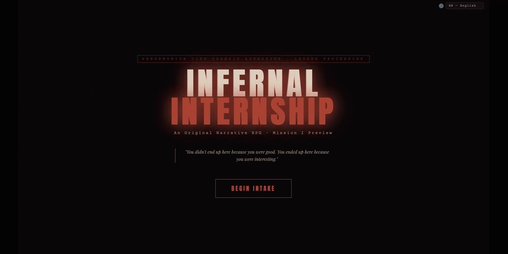 Cover image for infernal internship