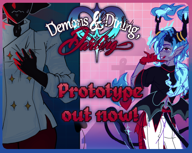 Cover image for Demons & Dining, Darling! [Prototype ver.]