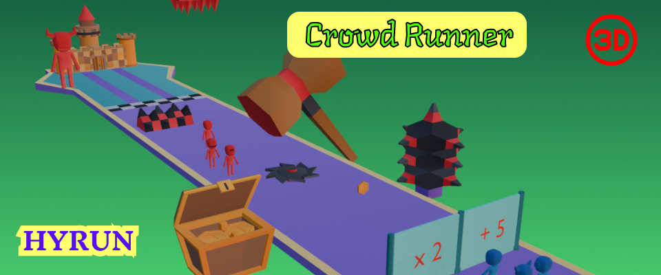 HYRUN : Crowd Runner Hyper Casual Game Asset Pack โ Characters, Obstacles & Tracks