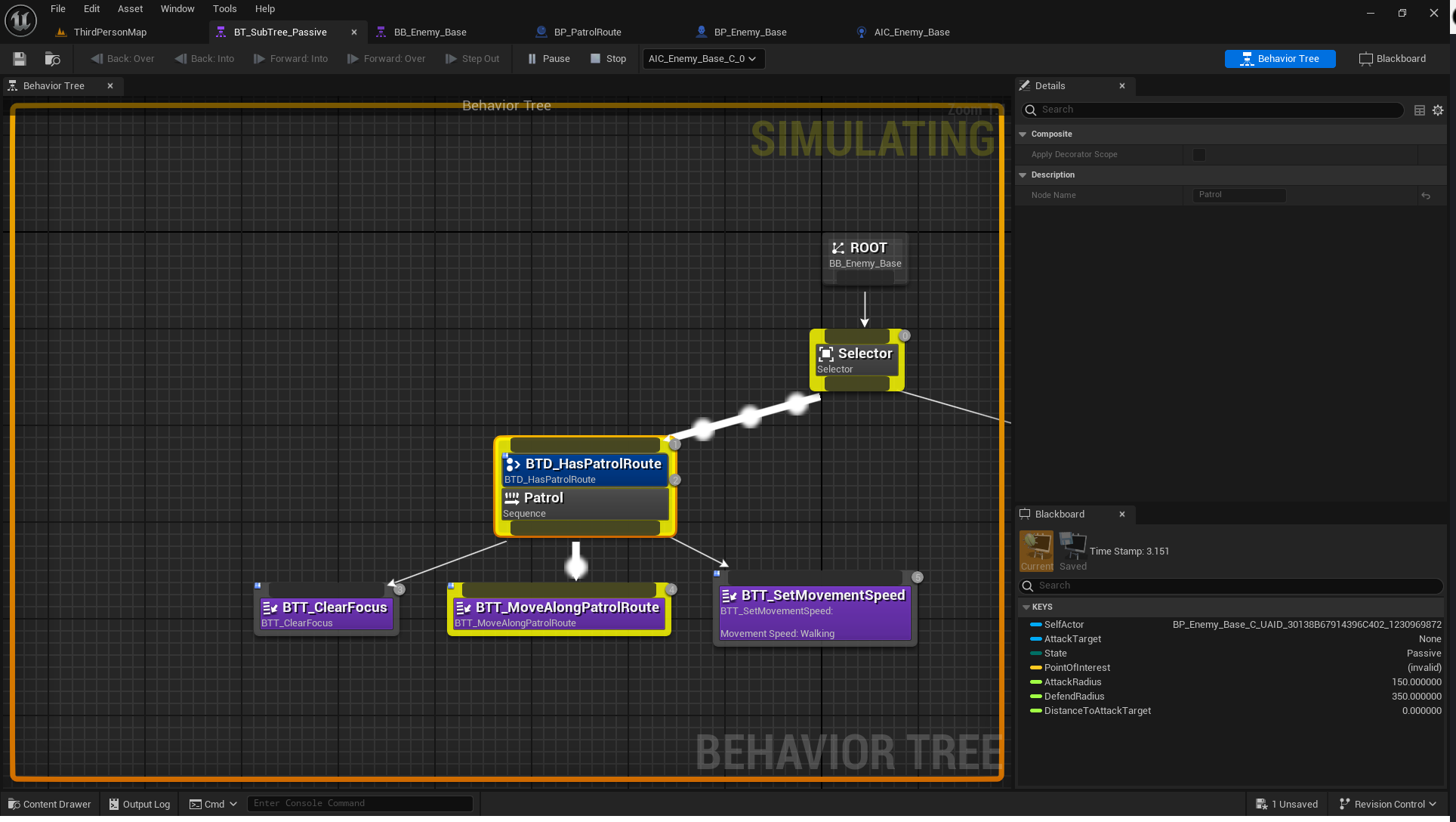 Day 2 - Patrolling & States - Reactive Enemy AI System (UE5) by svemii ...