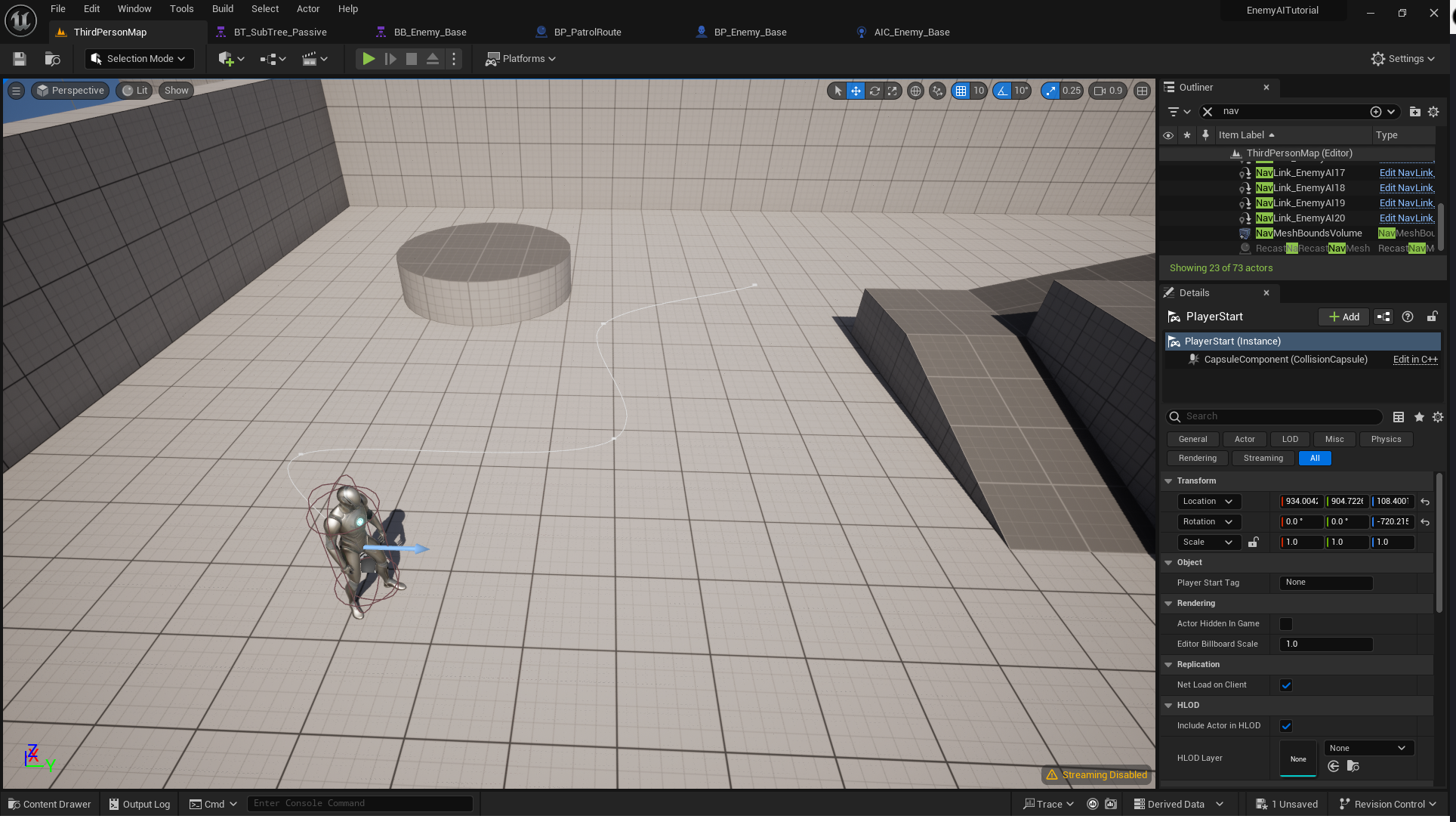 Day 2 - Patrolling & States - Reactive Enemy AI System (UE5) by svemii ...