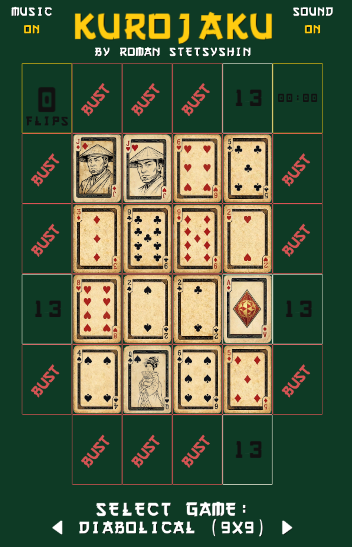 Show HN: Kurojaku – Sudoku and Blackjack