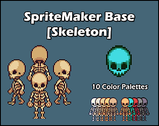 Pixilart - skeleton 32x32 by RadenPagam