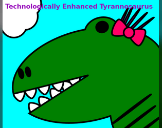 Technologically Enhanced Tyrannosaurus: A Troika! Background   - A technologically advanced dinosaur background for Troika! 