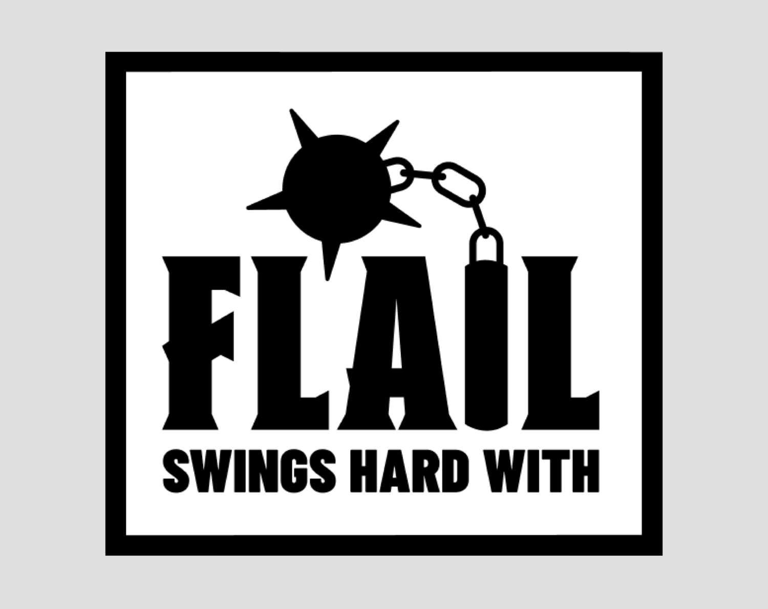 SWINGS HARD WITH FLAIL JAM