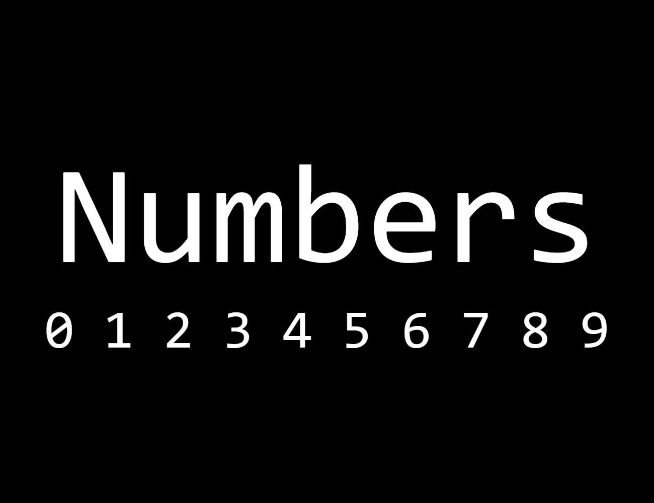 Numbers