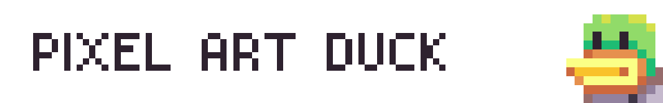 Pixel Art Duck