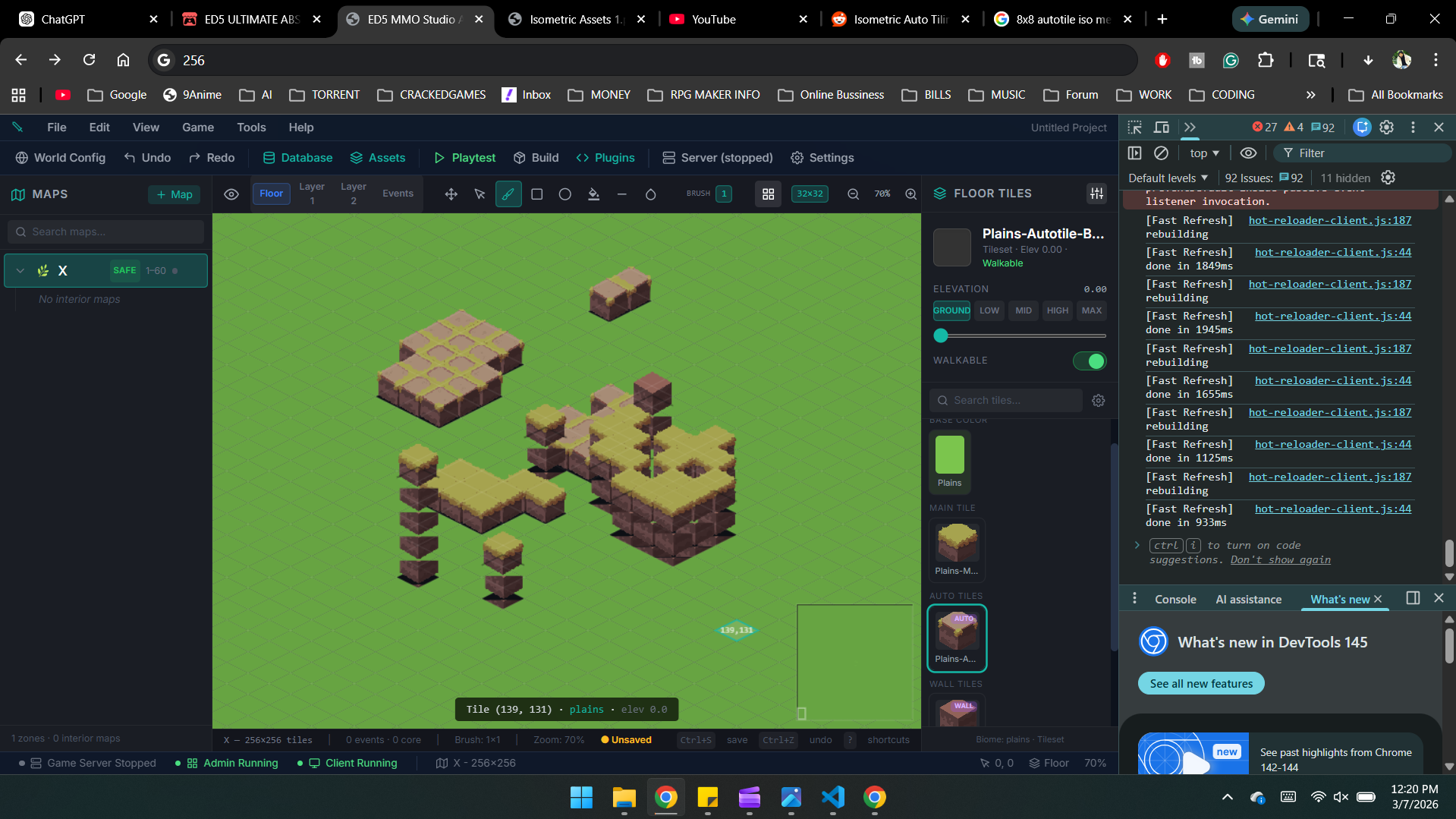 Working on a new and improved map editor! - ED5 MMO Studio by ChigooX