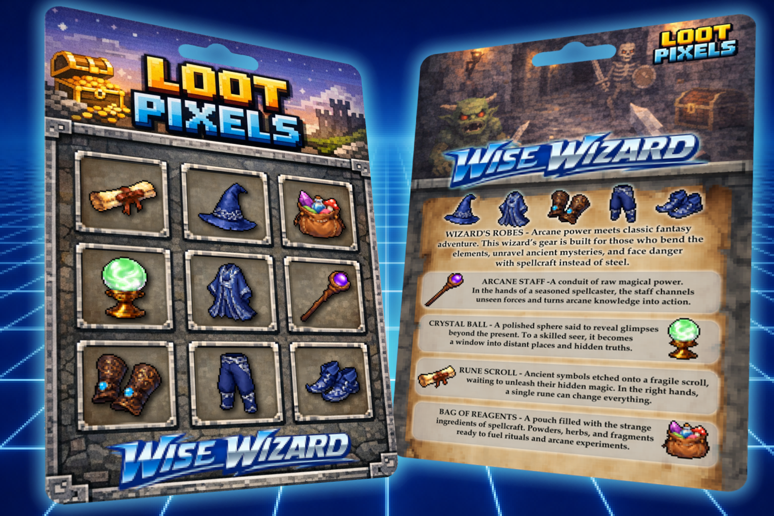 LOOT PIXELS - Wise Wizard RPG Icon Kit