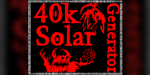 Cover image for Warhammer 40,000 Solar Generator