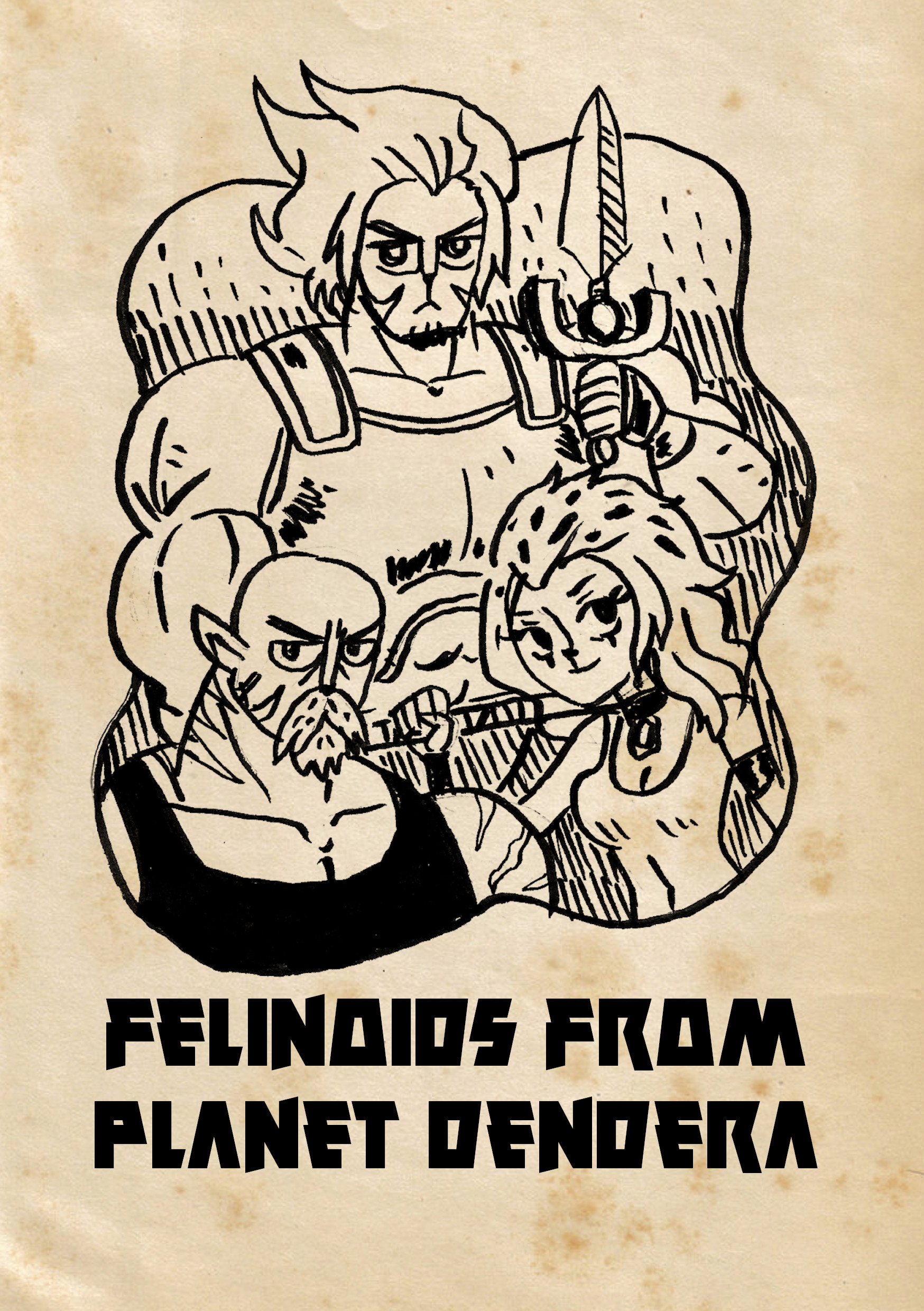 Cover image for Felinoids from Planet Dendera - A Troika background