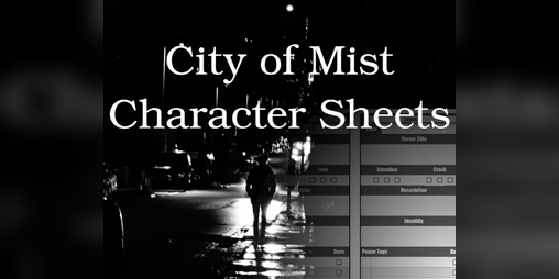 Cover image for City of Mist - Character Sheets