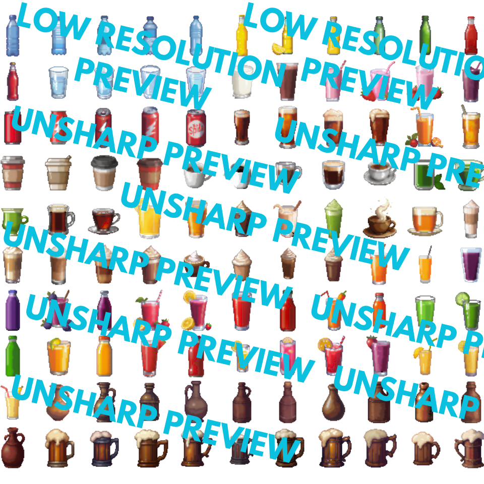 Free + Ultimate Pixel Art Food Pack – 18,700+ Files | 1100+ Assets ...