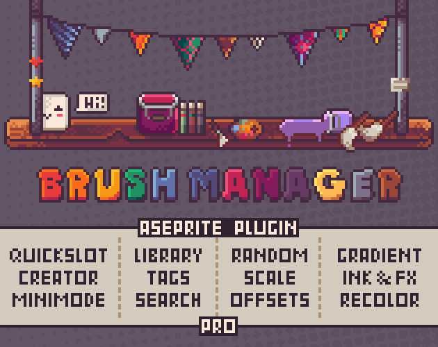 Cover image for Brush Manager Pro For Aseprite