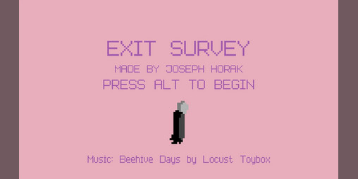 Cover image for Exit Survey: a game by Joseph Horak