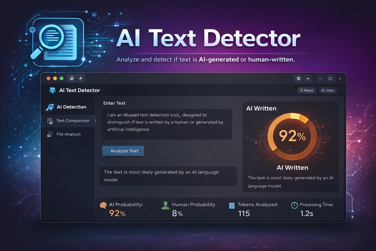 AI Text Detector Site Released - AI Text Detector Site by fadelata