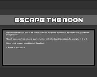 Escape the Moon (Project)