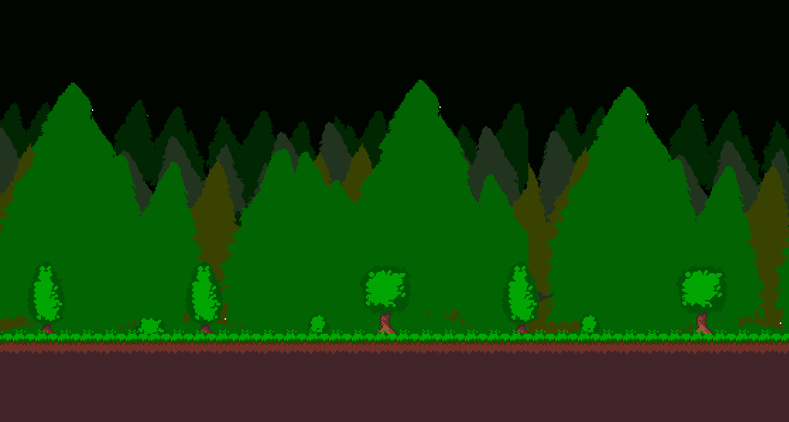 pixel art forest